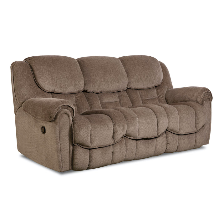 Del Mar Taupe Double Reclining Sofa by HomeStretch