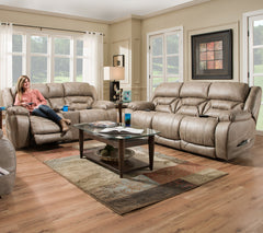 158 Power Love Seat with Console by HomeStretch