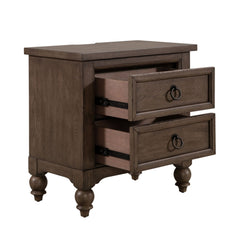 Americana Farmhouse 2-Drawer Night Stand with Charging Station by Liberty