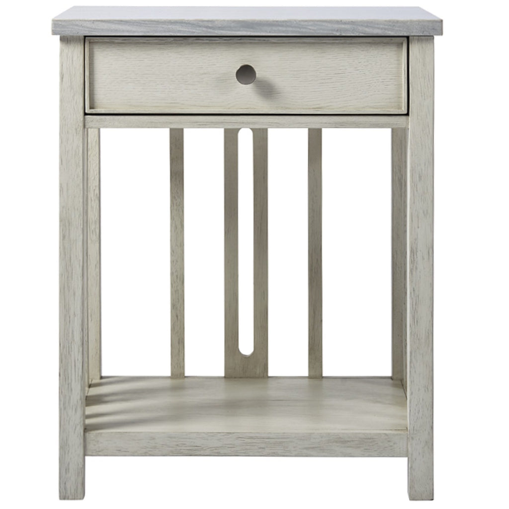 Coastal Living Bedside Table with Stone Top by Universal
