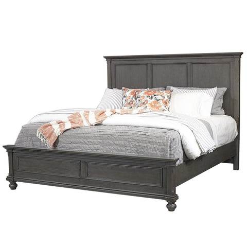Oxford Peppercorn 3-Piece King Panel Bed by Aspenhome