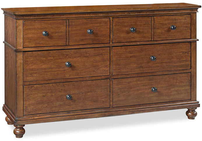 Oxford Whiskey Brown Dresser/Mirror by Aspenhome
